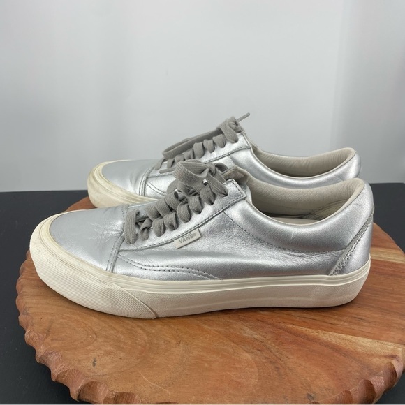 VANS VAULT OLD SKOOL NS LX metals silver womens 9 Men’s 7.5 - Picture 3 of 7